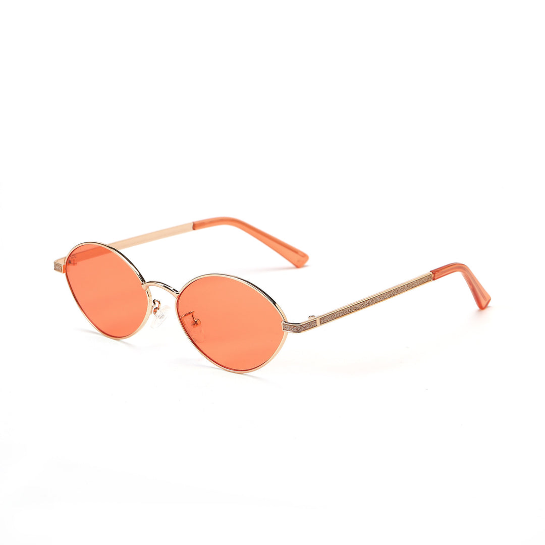 Women's fashionable round sunglasses with luxurious accents Bowlift