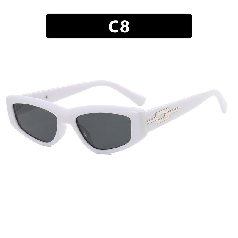 Women's stylish Cat-Eye sunglasses with transparent frame and cool lenses Bowlift