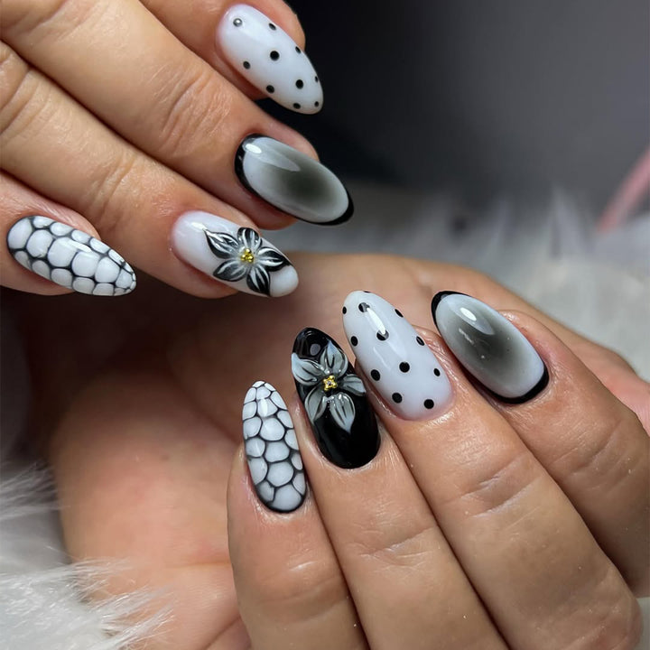 Artistic Acrylic Nail Art Bowlift