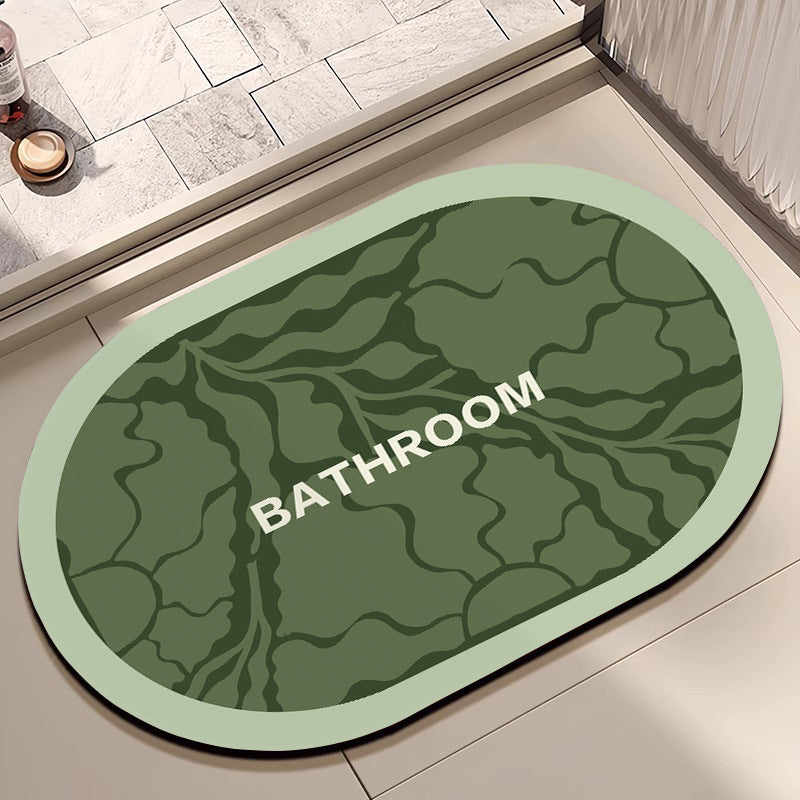 Decorative Floral Bathroom Mat Bowlift