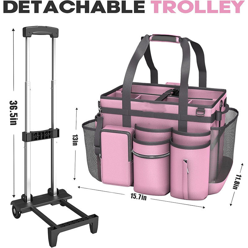 Multifunctional cleaning bag with roll and carry function Bowlift