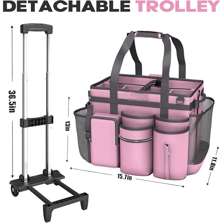 Multifunctional cleaning bag with roll and carry function Bowlift