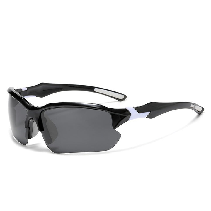 Unisex nan sporty performance sunglasses with semi-rim polarized UV protection anti-slip nose pads Bowlift