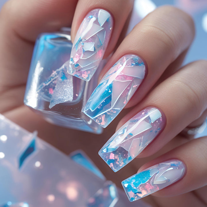 Artistic Geometric Nail Art Bowlift