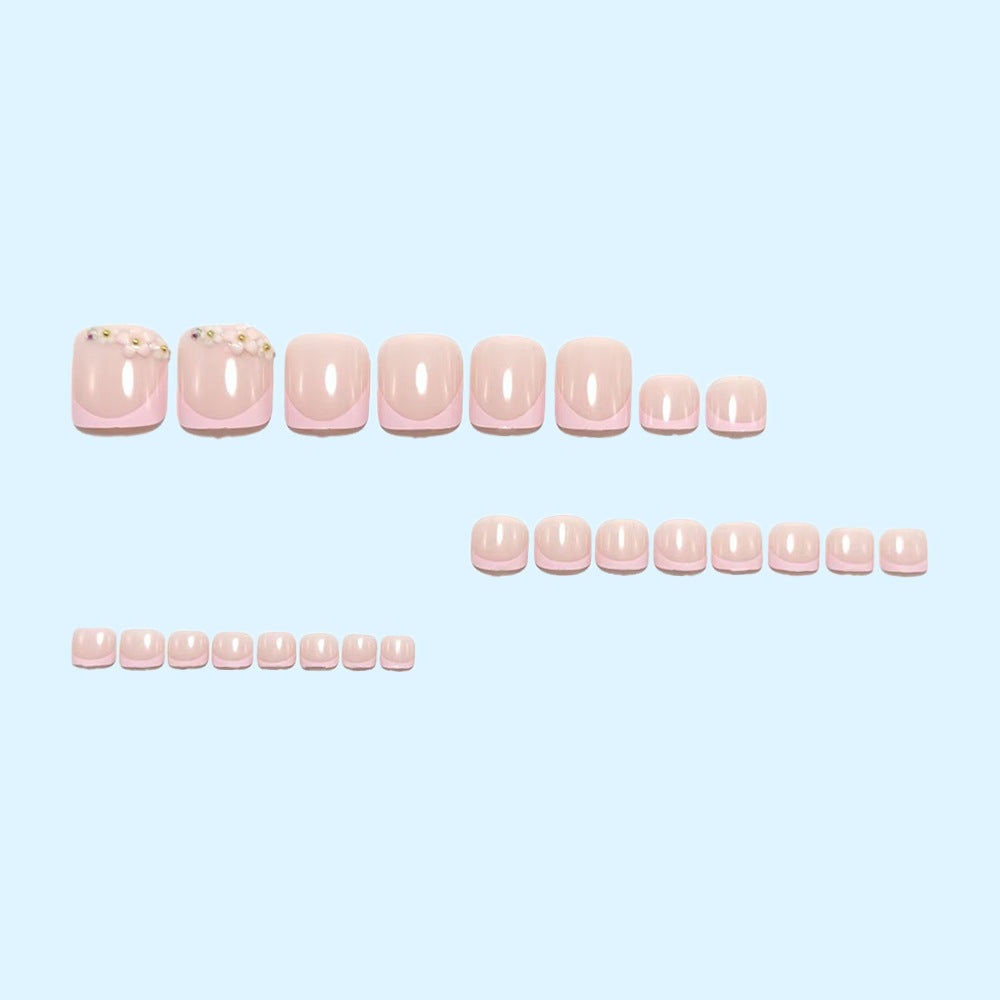Nail art set with floral 3D design Bowlift