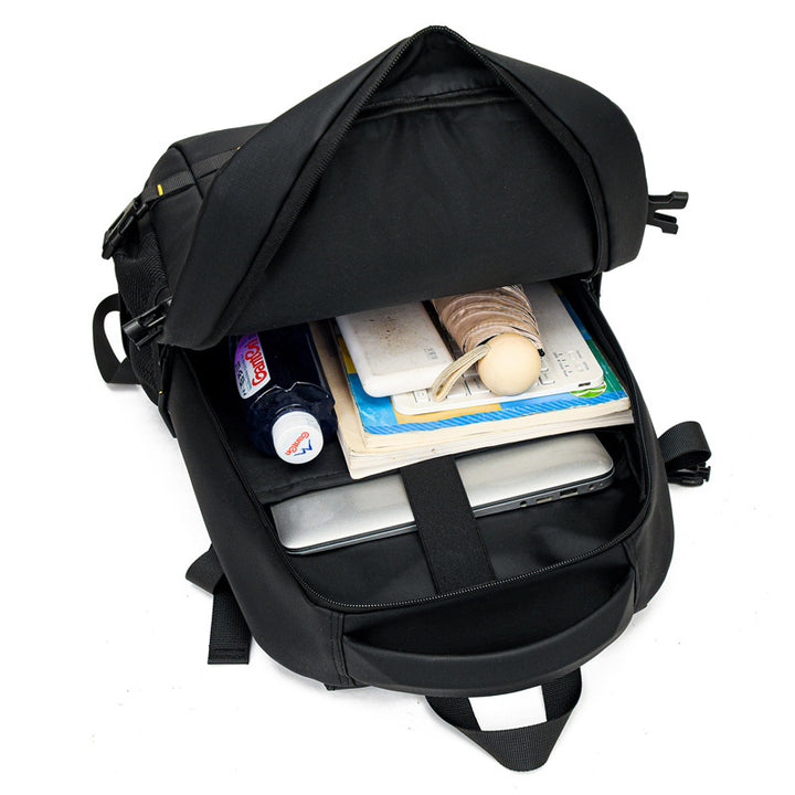 Modern backpack with multidimensional compartments and breathable back Bowlift