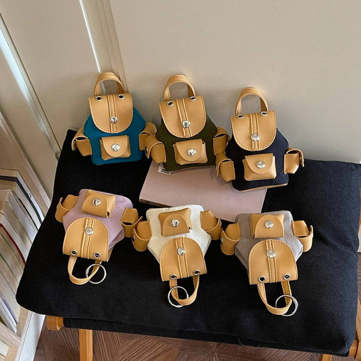 WoMiniature Backpack Keychain Bowlift