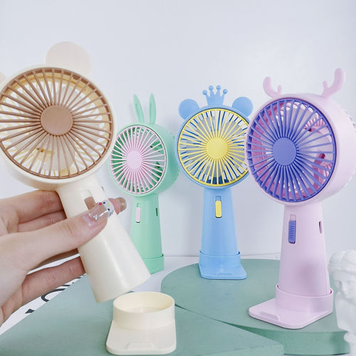 Ladies Portable Hand Fan with Original Antler Design Bowlift