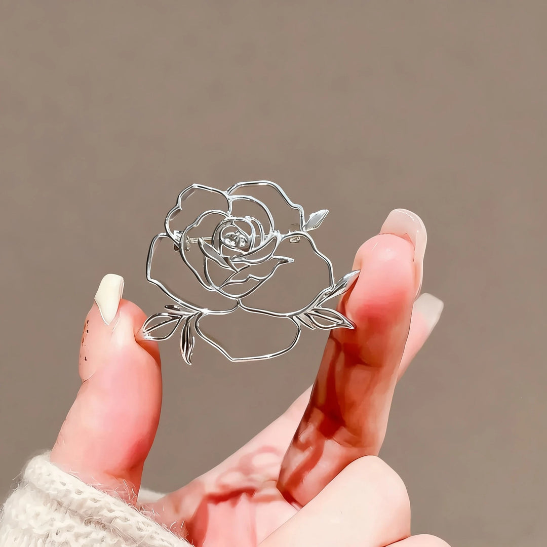 Elegant Rose Brooch Bowlift