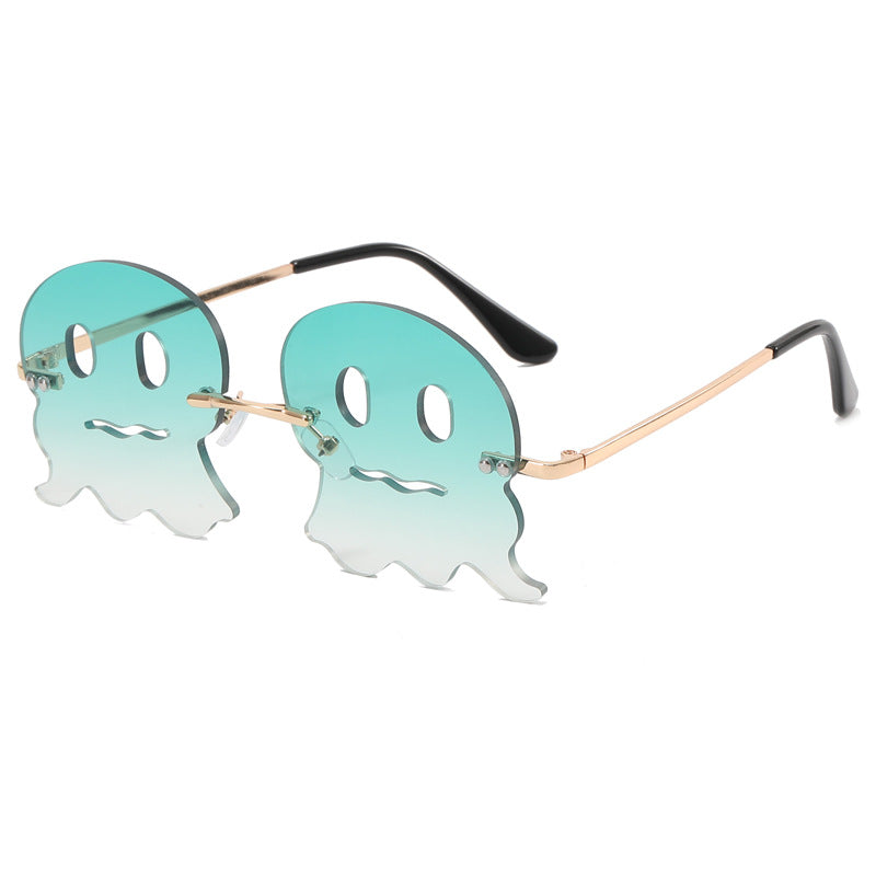 Women playful sunglasses with fun ghost design Bowlift