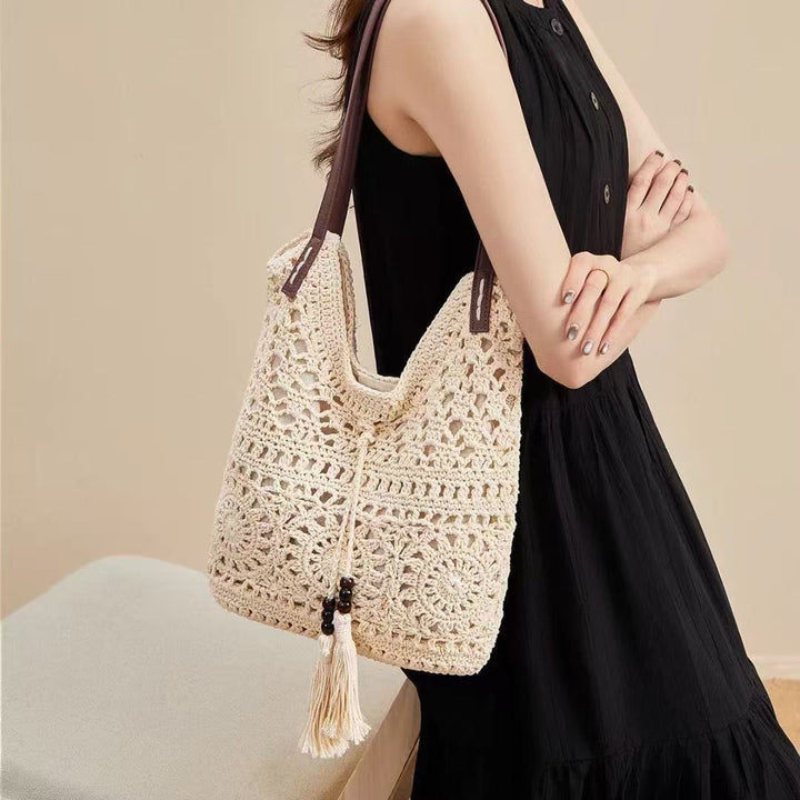 Handmade Macrame Beach Bag Bowlift