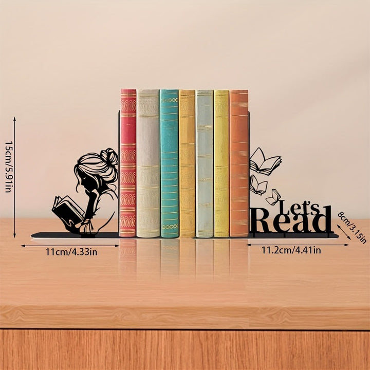 Artistic Reading Bookends