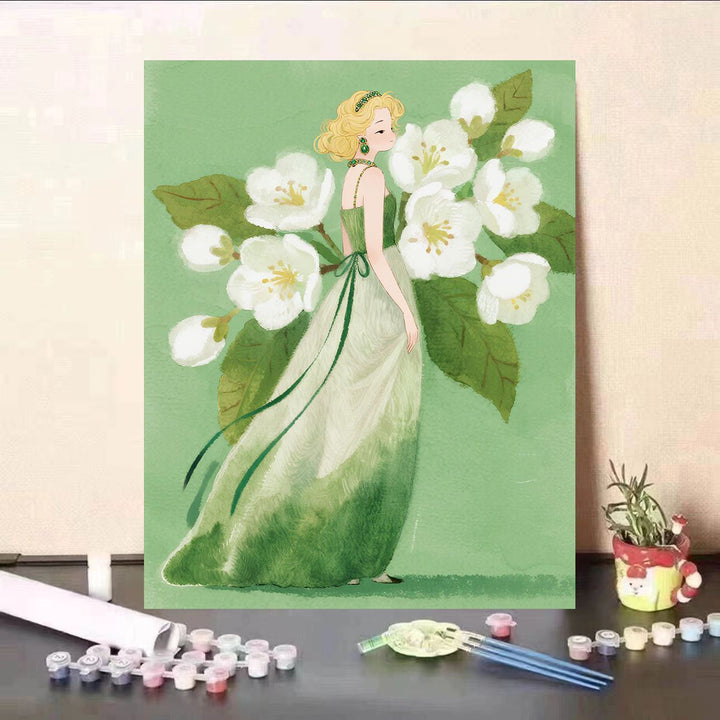 Floral Themed DIY Paint by Numbers Kit Bowlift