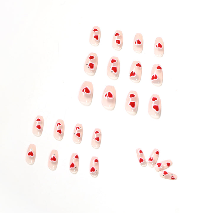 Artistic nail art with heart design Bowlift