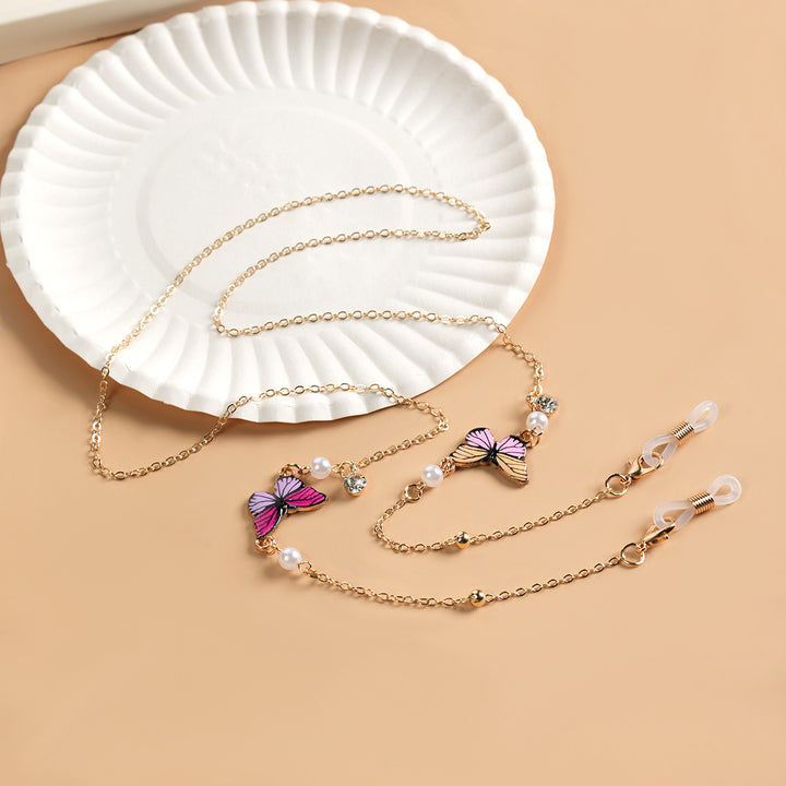 Butterfly-Themed Eyewear Necklace Bowlift
