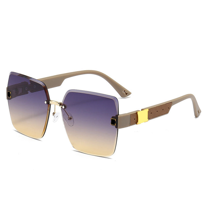 Oversized Gradient Shield Sunglasses