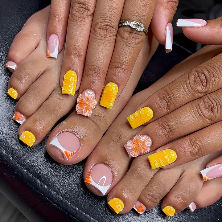 Artistic Summer Nail Design Bowlift