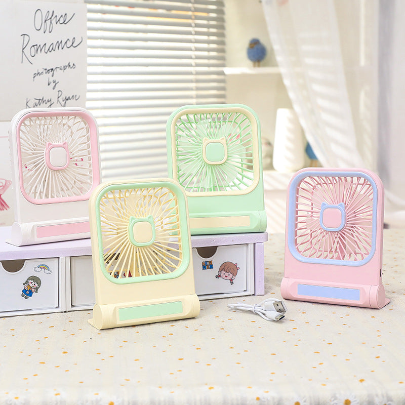 Women's portable mini fan with charming cat design Bowlift