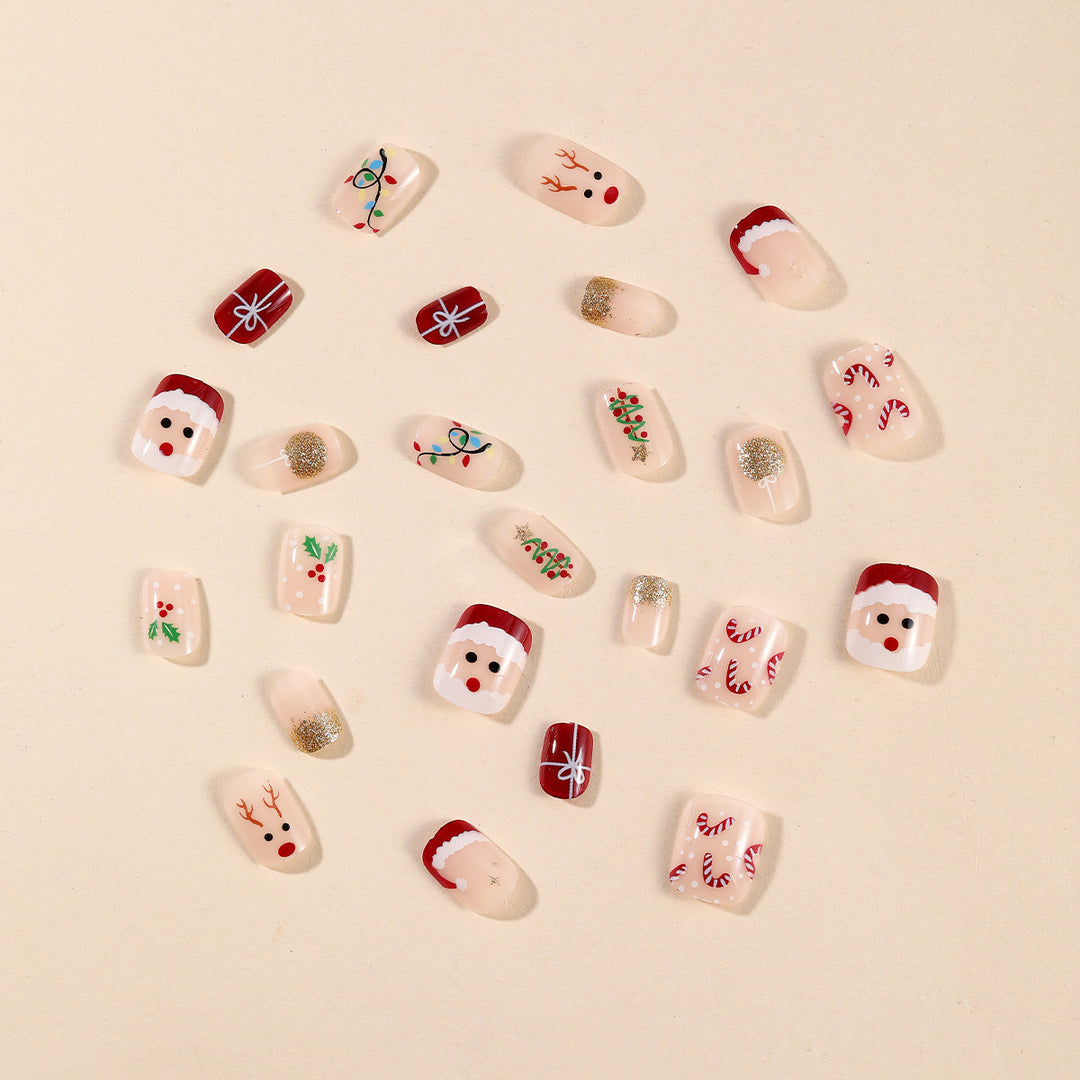 Festive Holiday-Themed 3D Nail Art Bowlift