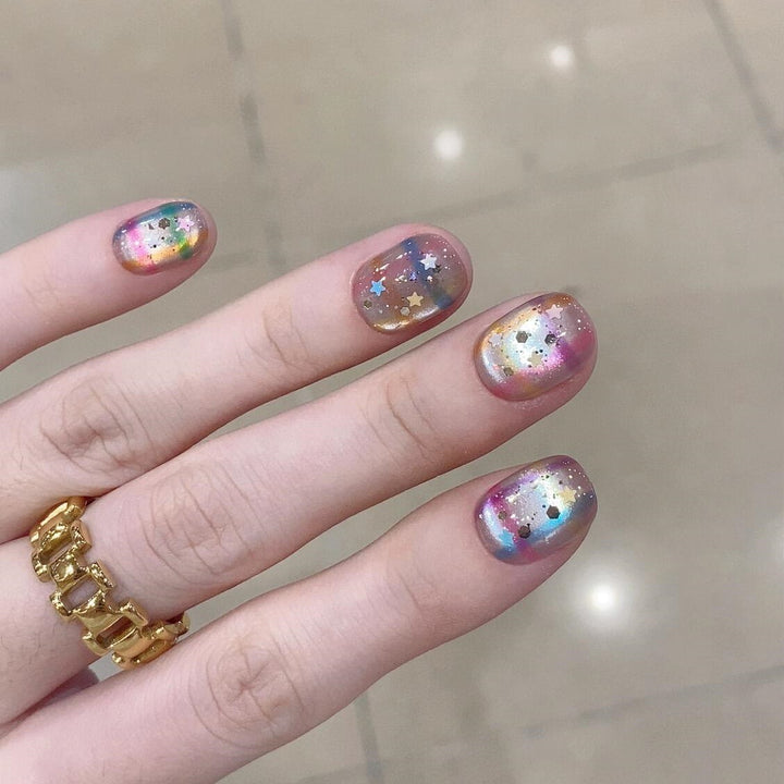 Glamorous artificial nails with multifunctional design Bowlift