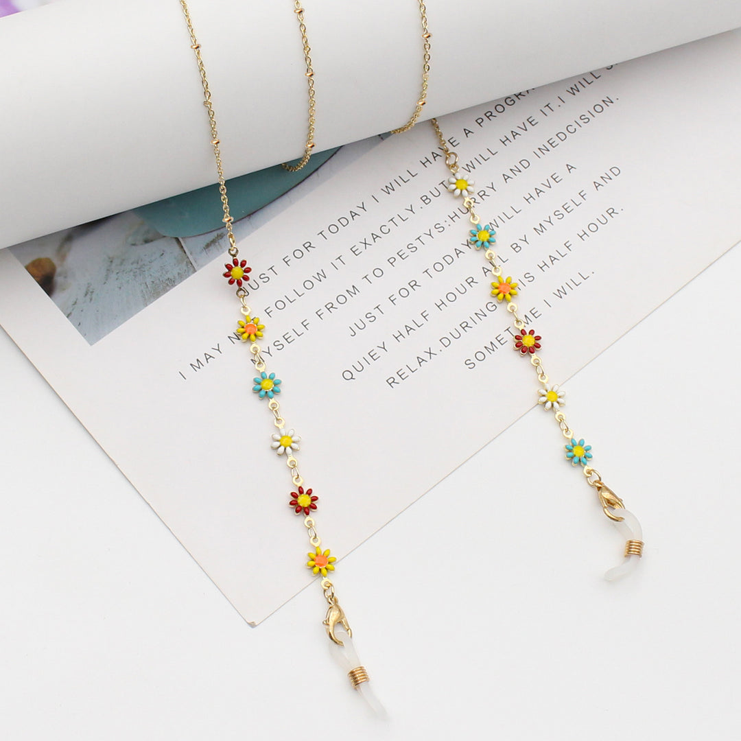 Floral Themed Eyewear Chain Bowlift