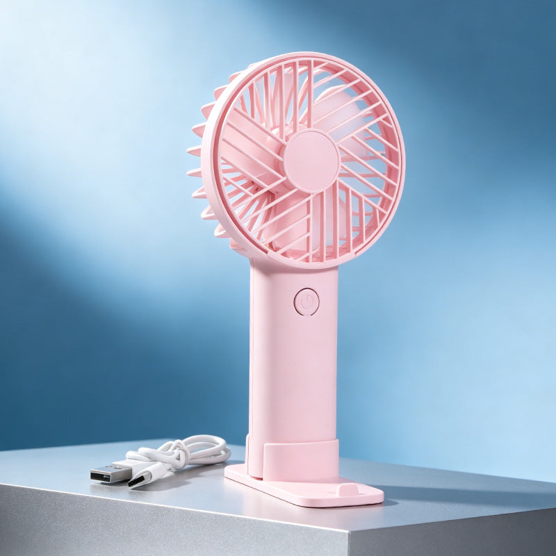 Ladies Portable Handheld Fan with Cute Bear Design Bowlift
