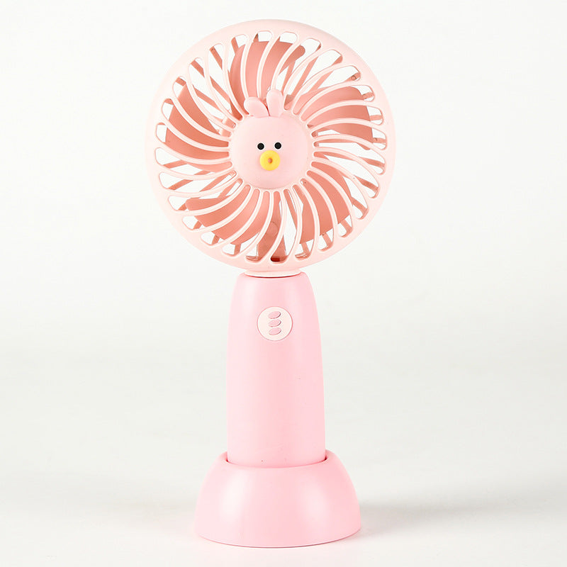Unisex Portable Handheld Cooling Fan with Cute Animal Design Bowlift