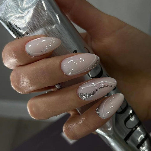 Artful nail designs with shimmering accents Bowlift