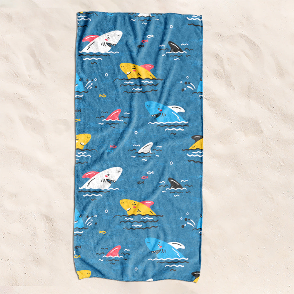 Beach towel with creative turtle pattern Bowlift