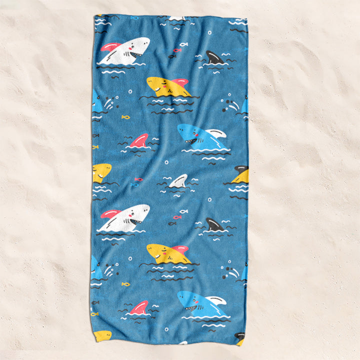 Beach towel with creative turtle pattern Bowlift