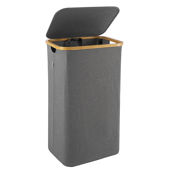 High-quality laundry basket with bamboo lid Bowlift