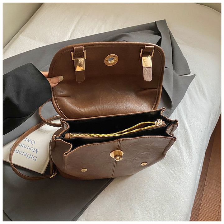 Vintage-Inspired Leather Backpack Bowlift