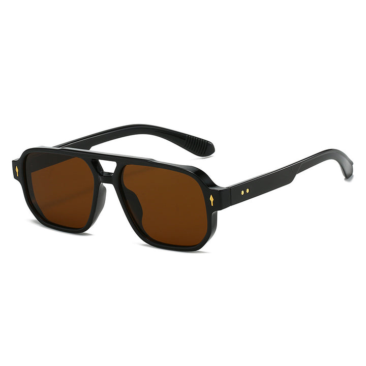 Oversized Geometric Sunglasses with Enhanced UV Protection Bowlift