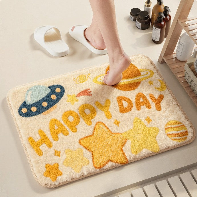 Cute Cat-Themed Bath Mat