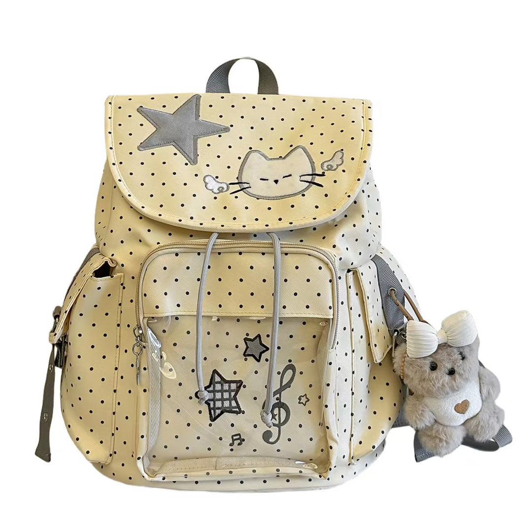 Whimsical Dot Pattern Kid's Backpack Bowlift
