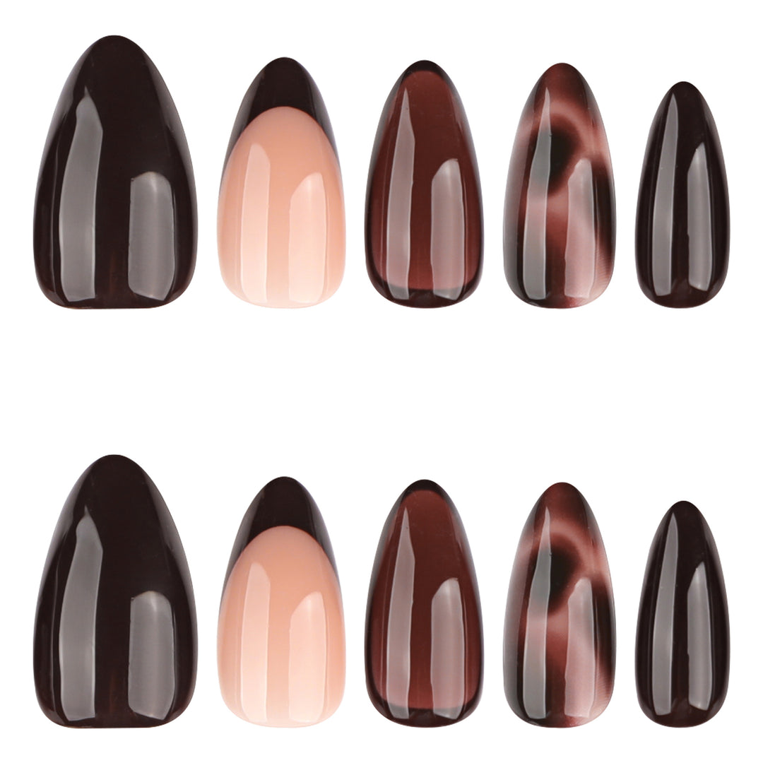 Artful Nail Art with Ombre Effect and Pattern Bowlift