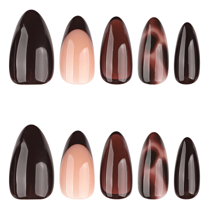 Artful Nail Art with Ombre Effect and Pattern Bowlift