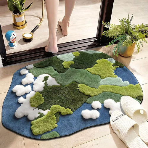 Artistic floor rug
