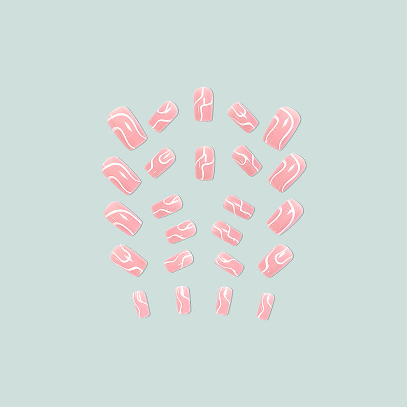 Creative nail art with aesthetic lines Bowlift