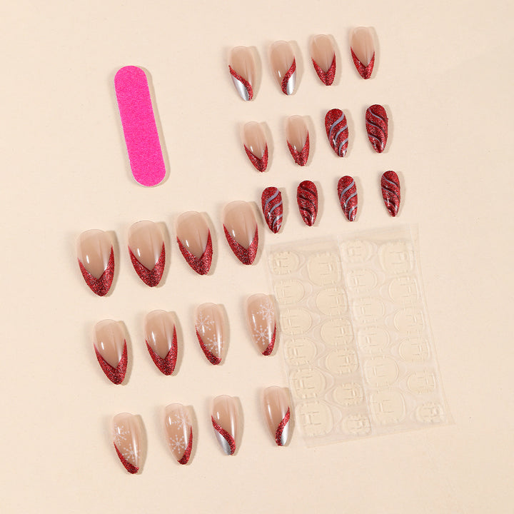 Festive Holiday Themed Nail Art Bowlift