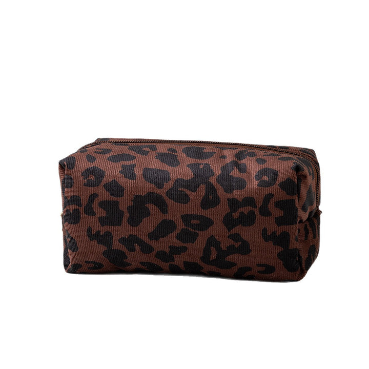 Textured Leopard Print Pencil Case Bowlift