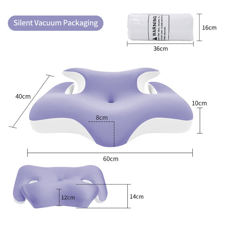 Ergonomic Neck And Shoulder Sleep Pillow With Cooling Gel Surface Bowlift