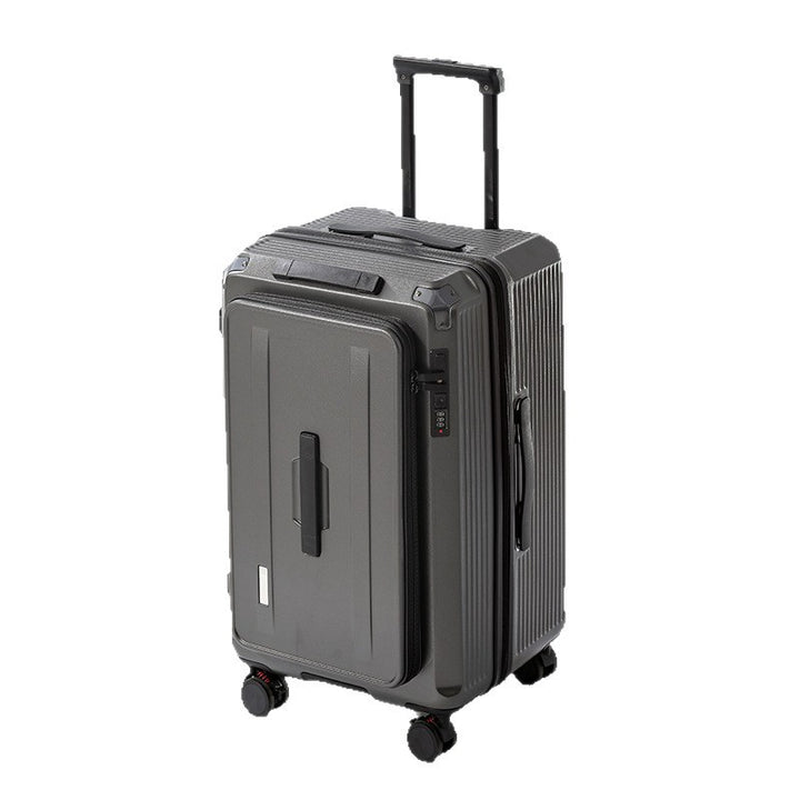 Men's Smart Multi-Compartment Hard Shell Travel Suitcase Bowlift