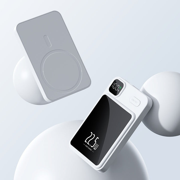 Portable power bank with wireless charging function and digital power display Bowlift
