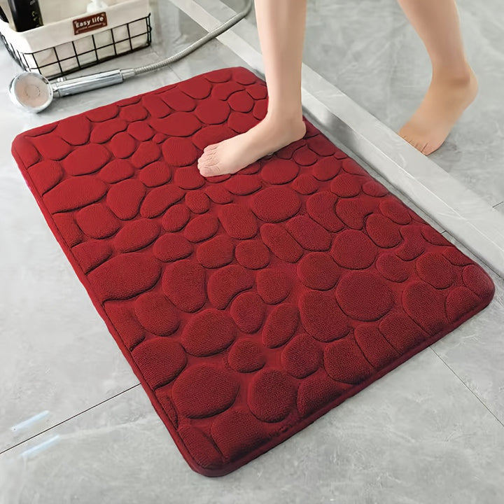 Plush Textured Bath Mat