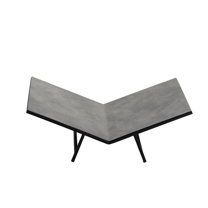 Geometric Concrete Decorative Coffee Table