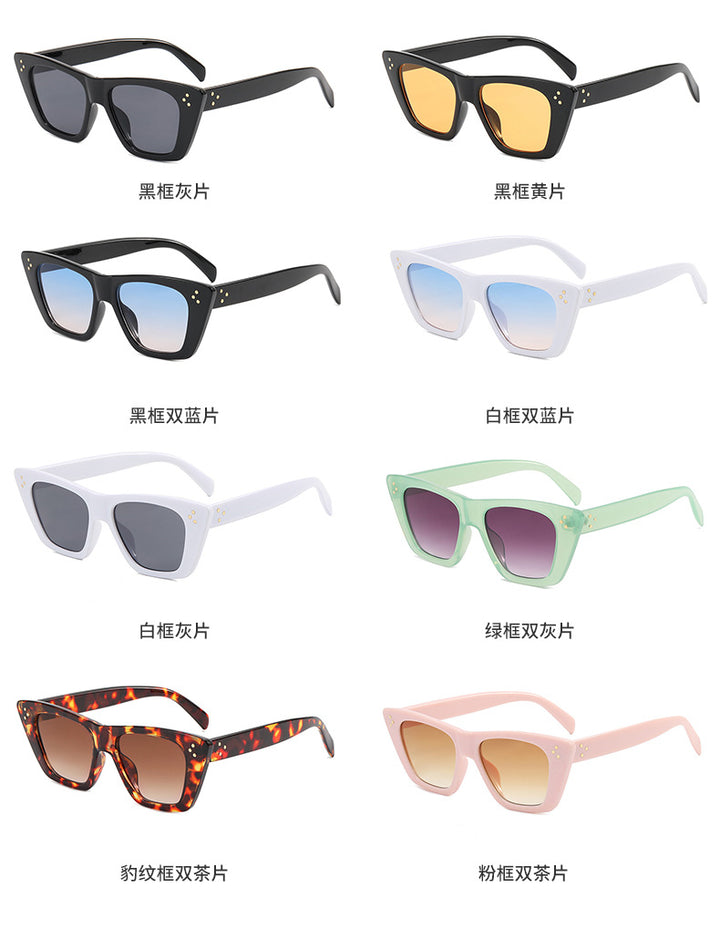 Women's Fashion Cat-Eye Sunglasses with UV Protection and Stylish Design Bowlift