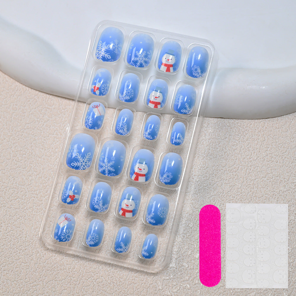 Themed Summer Beach Nail Art Press-On Nails Bowlift