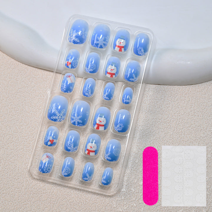 Themed Summer Beach Nail Art Press-On Nails Bowlift