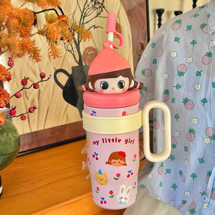 Ladies Thermo Cup with Cute Animal Design Bowlift